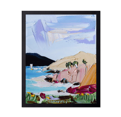 Pastel Coastal Cliffs No3