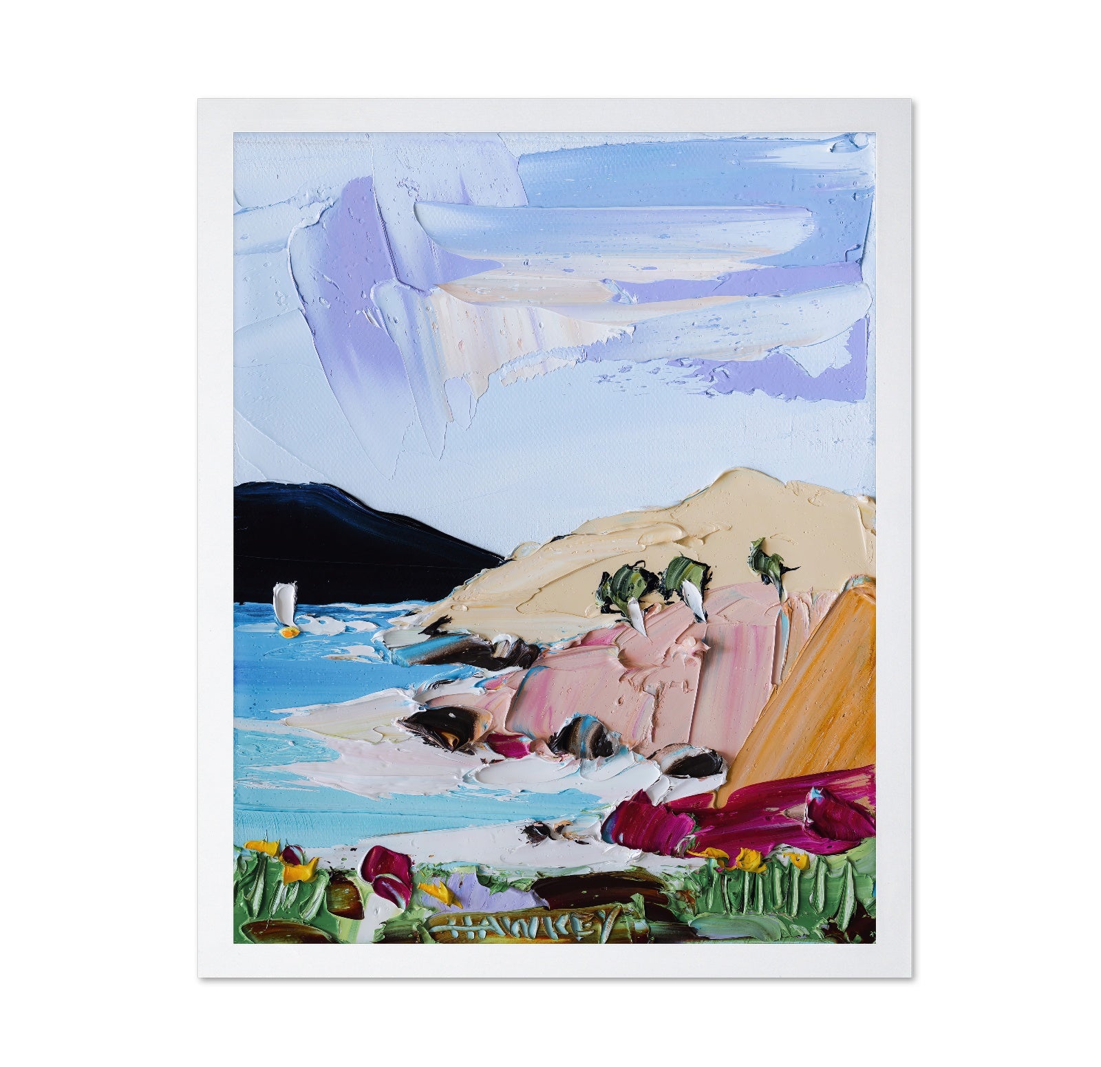 Pastel Coastal Cliffs No3
