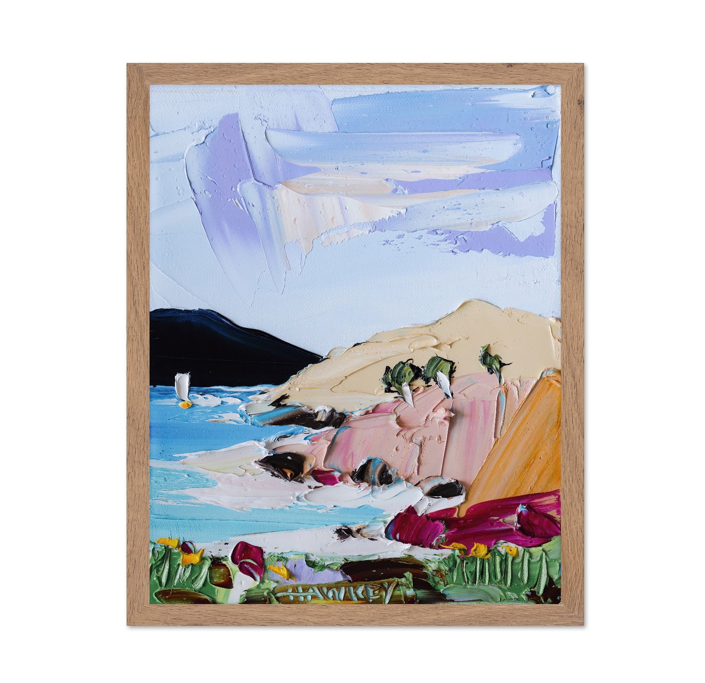 Pastel Coastal Cliffs No3