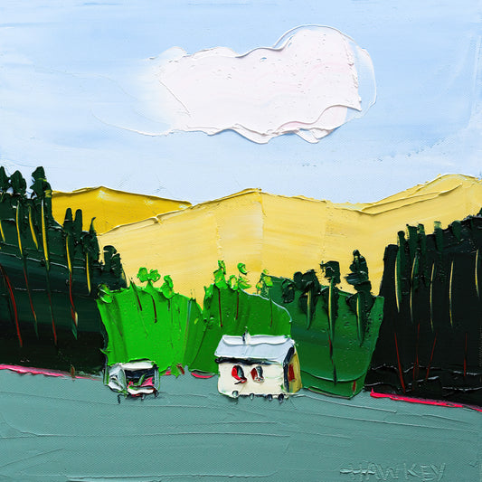 Mountain Village Scene