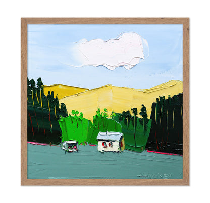 Mountain Village Scene