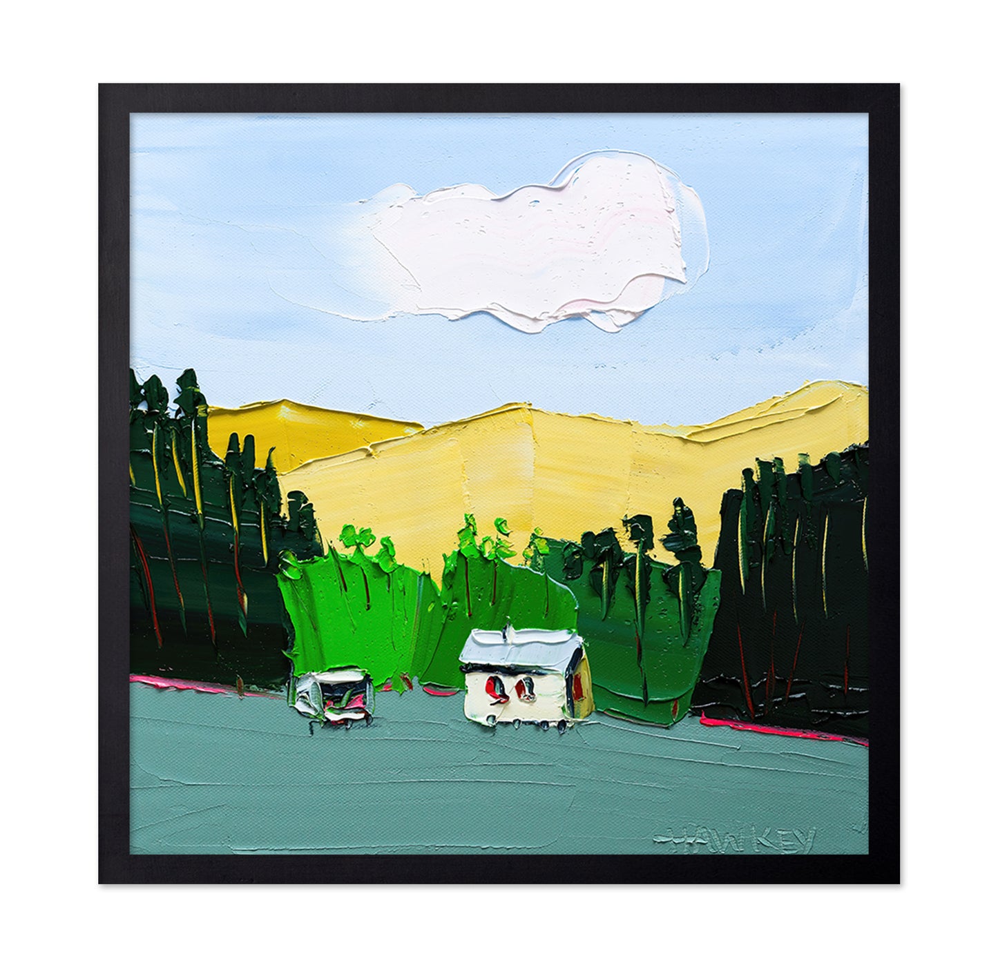 Mountain Village Scene