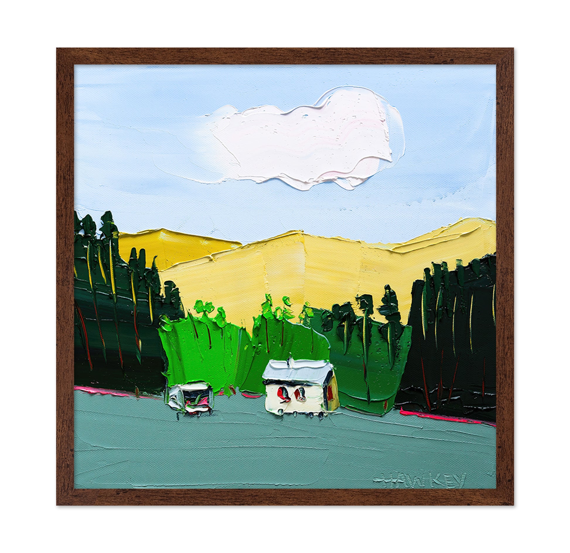 Mountain Village Scene