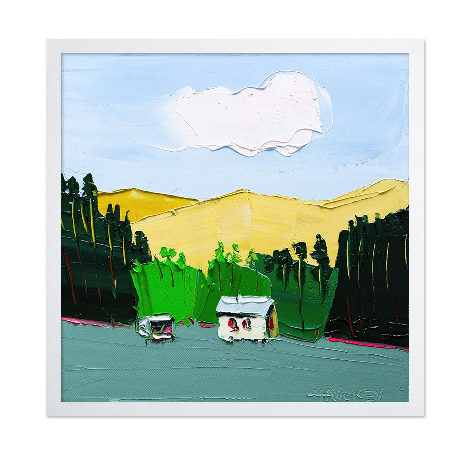 Mountain Village Scene