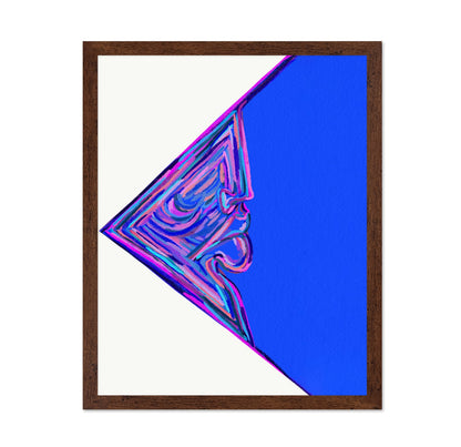 Neon Blue Face