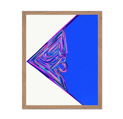 Neon Blue Face