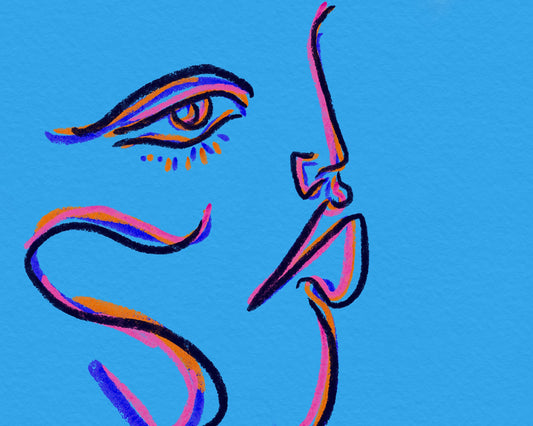 Color Line Face