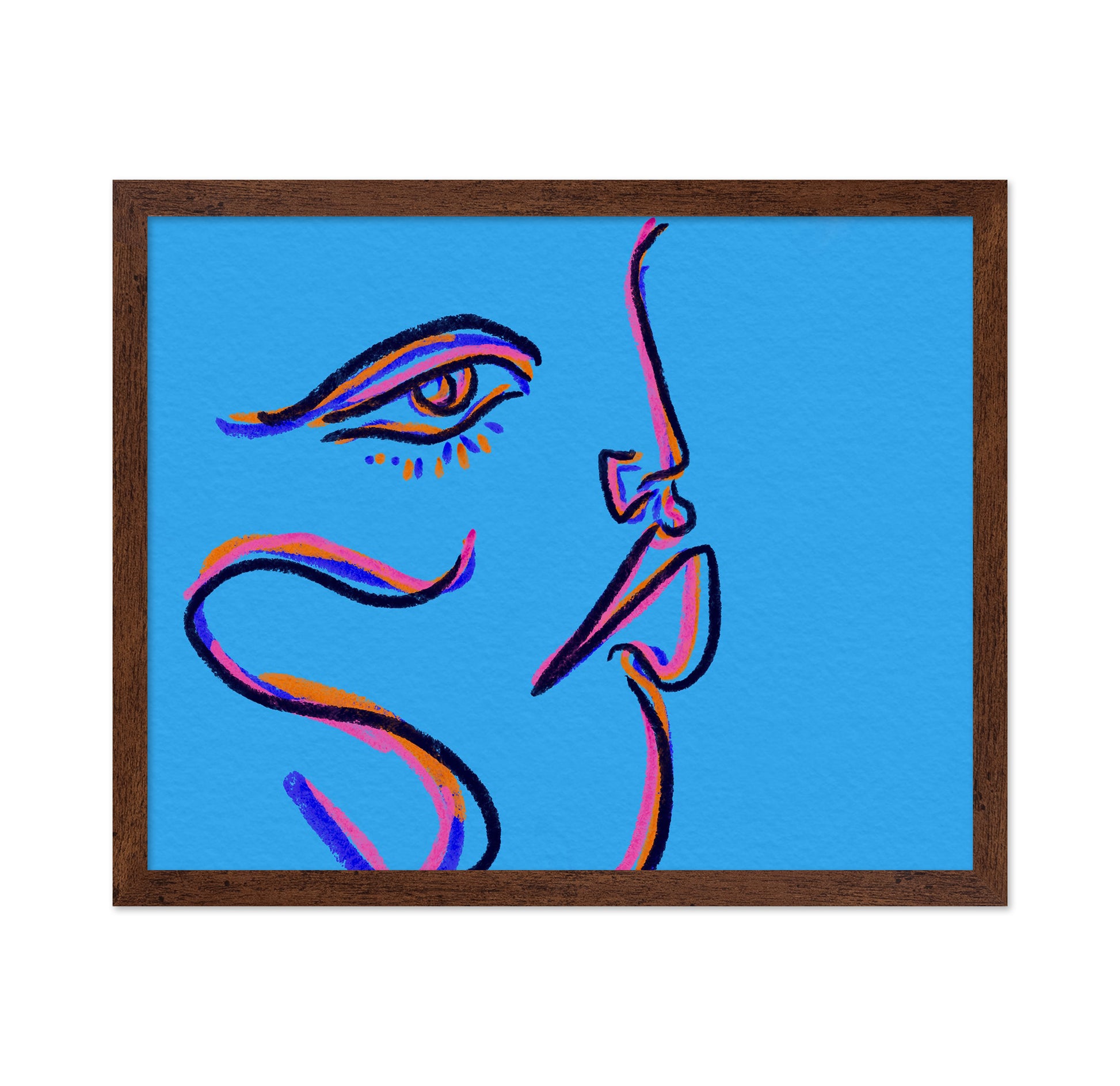 Color Line Face