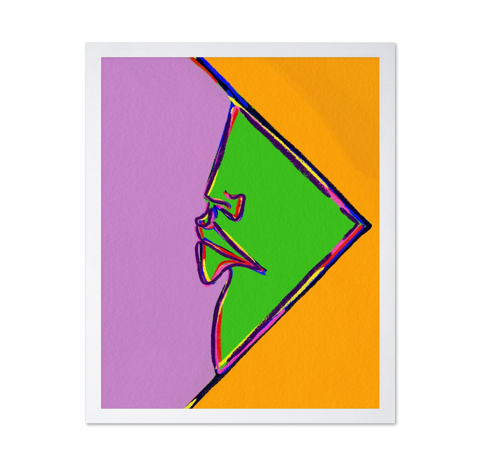Neon Face Profile