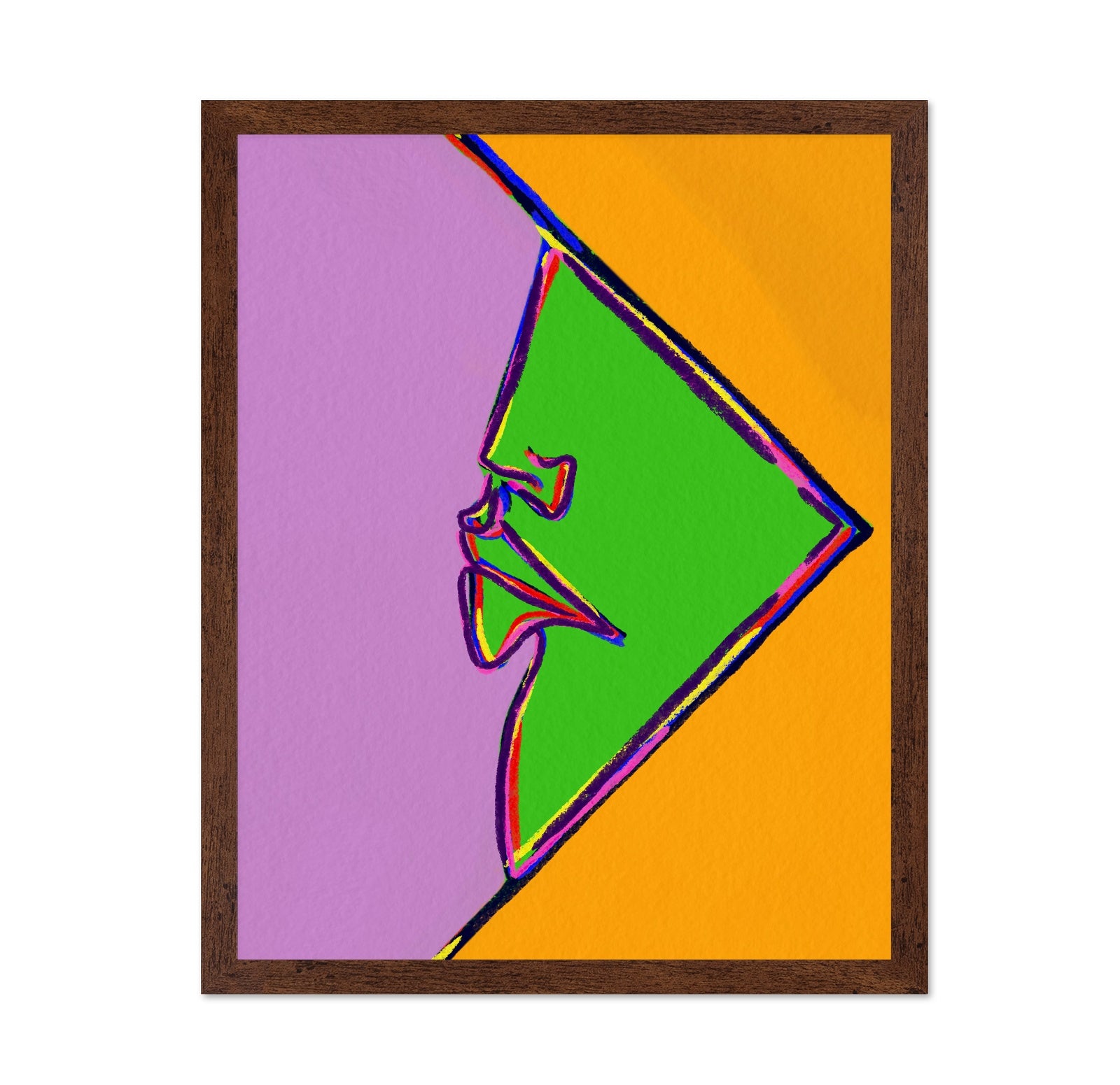 Neon Face Profile