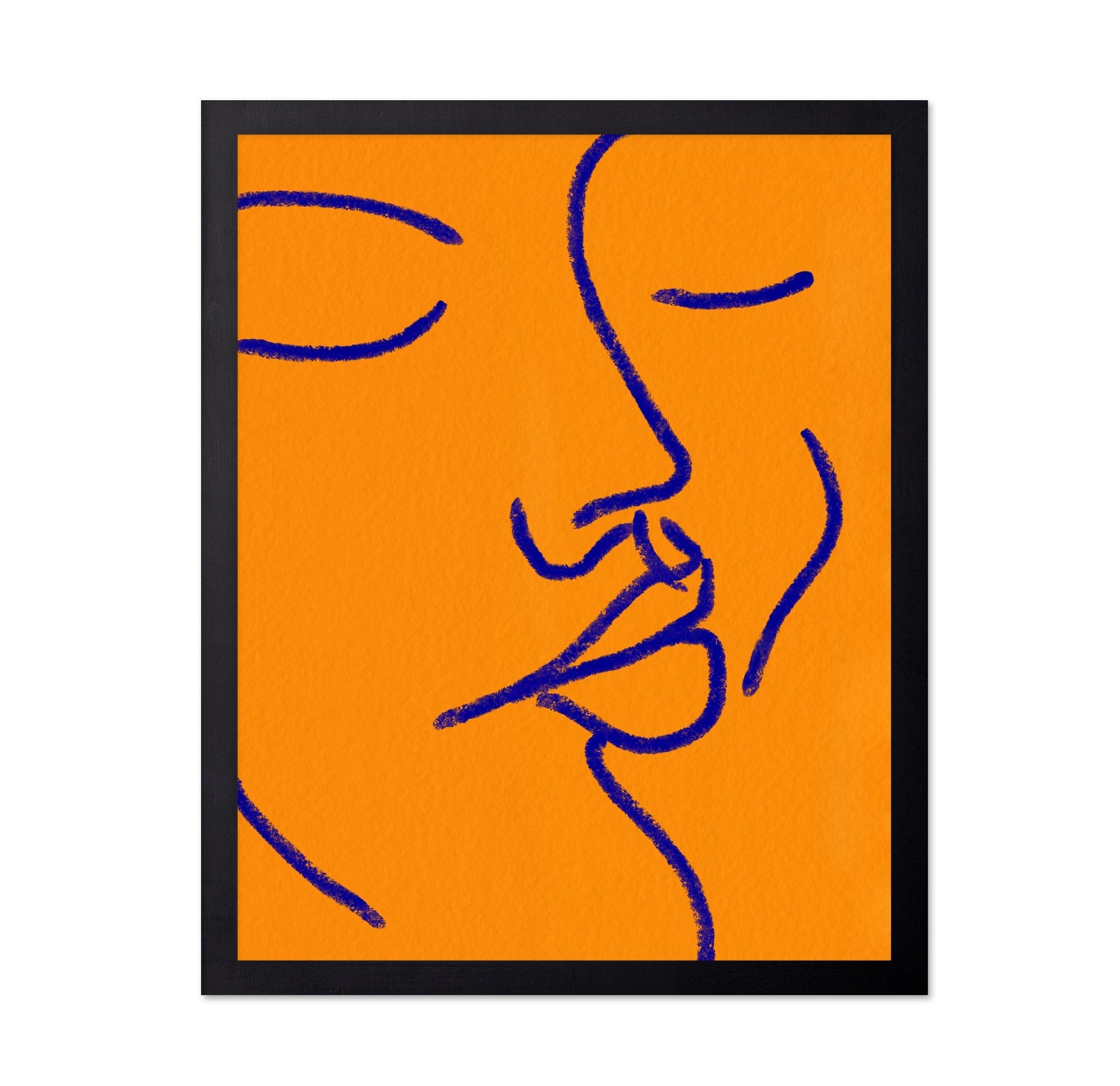 Orange Blue Face