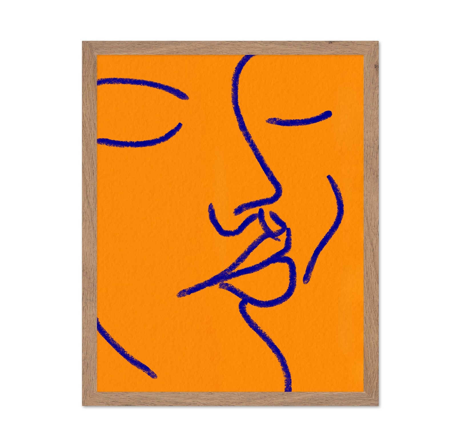 Orange Blue Face