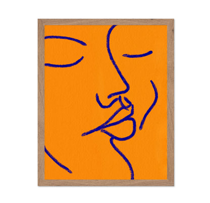 Orange Blue Face