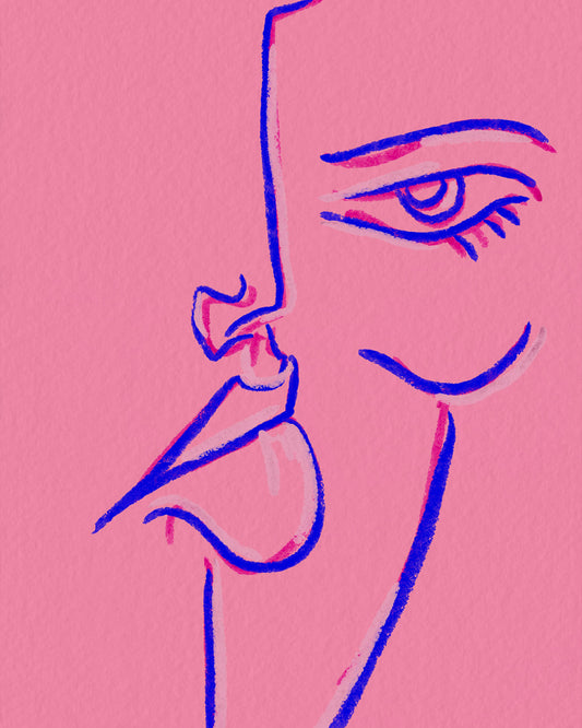 Pink Line Face