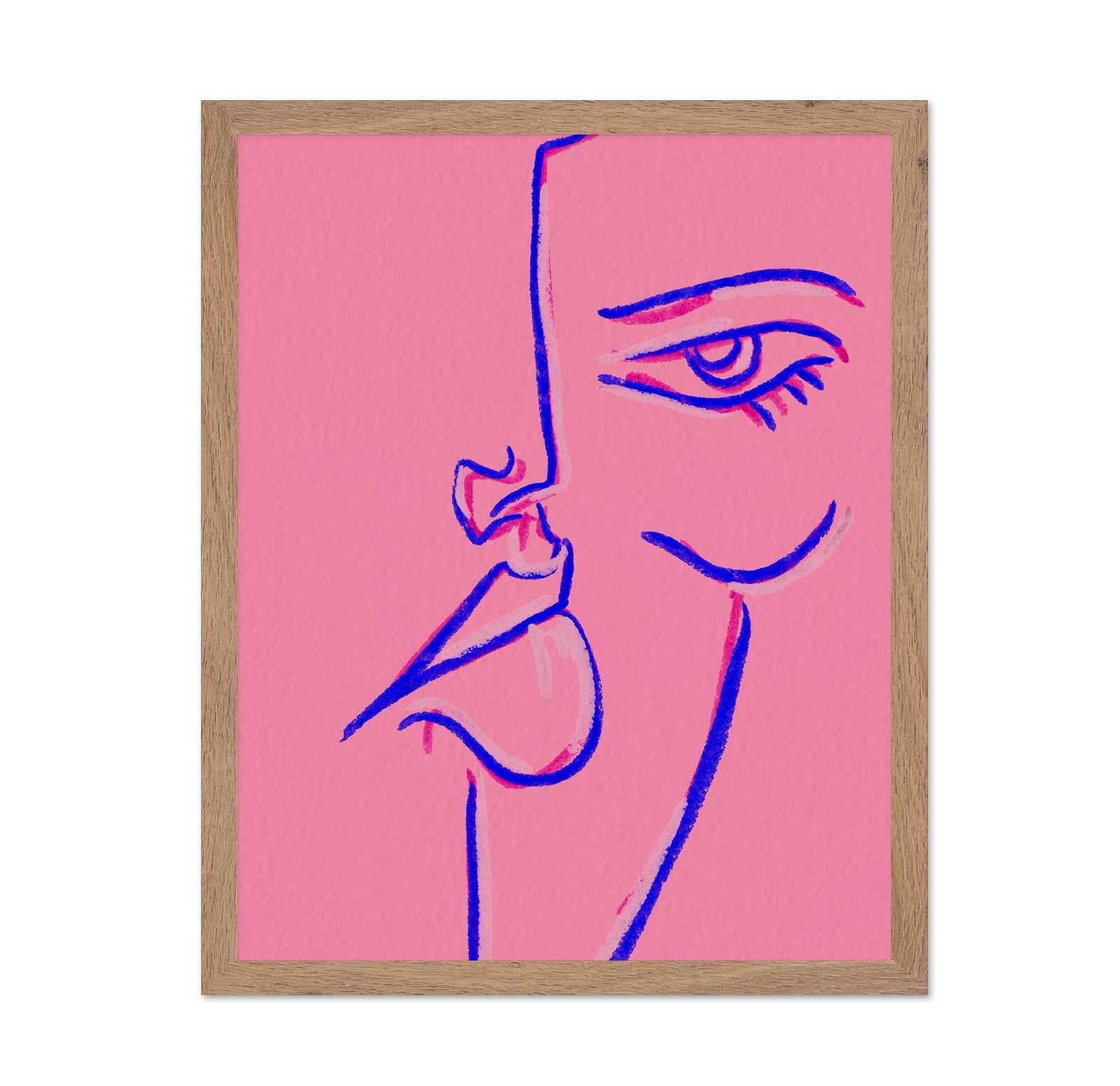 Pink Line Face