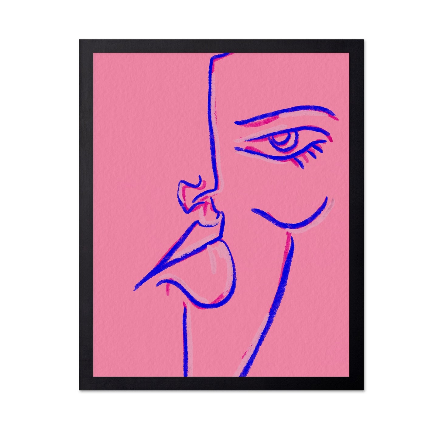 Pink Line Face