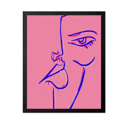 Pink Line Face