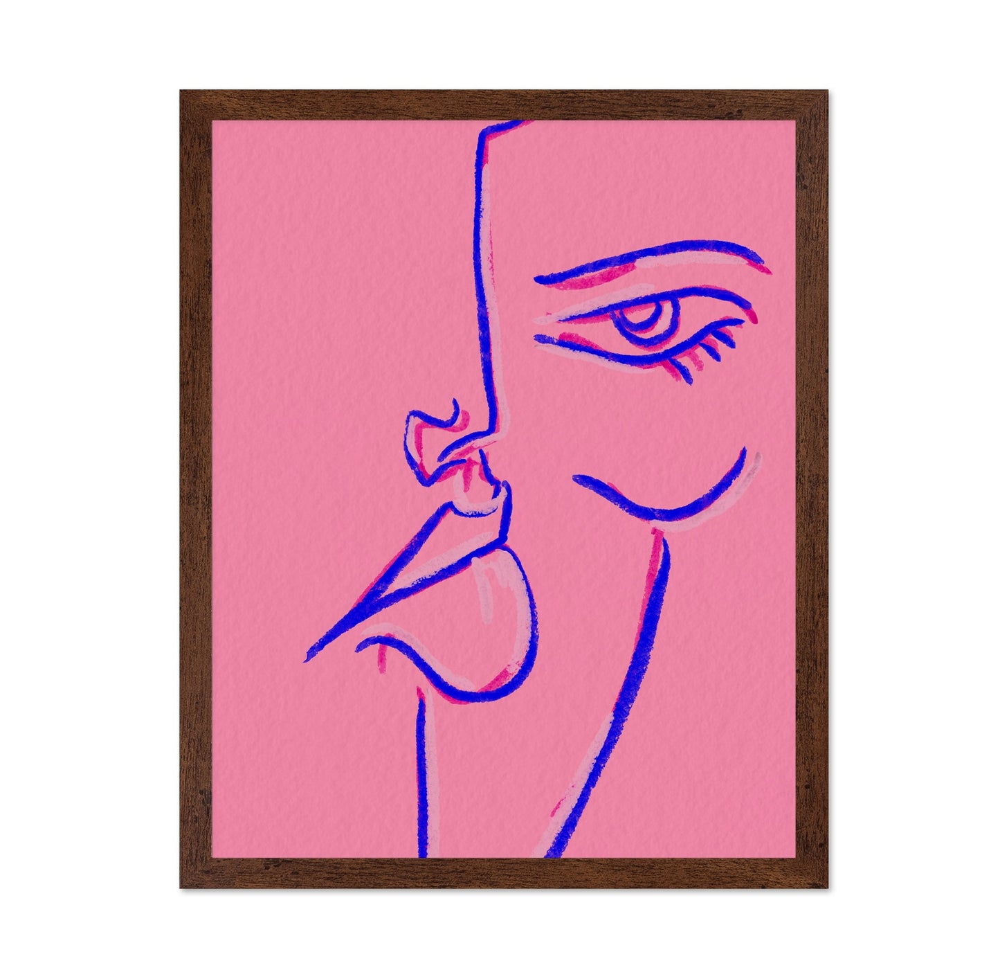 Pink Line Face