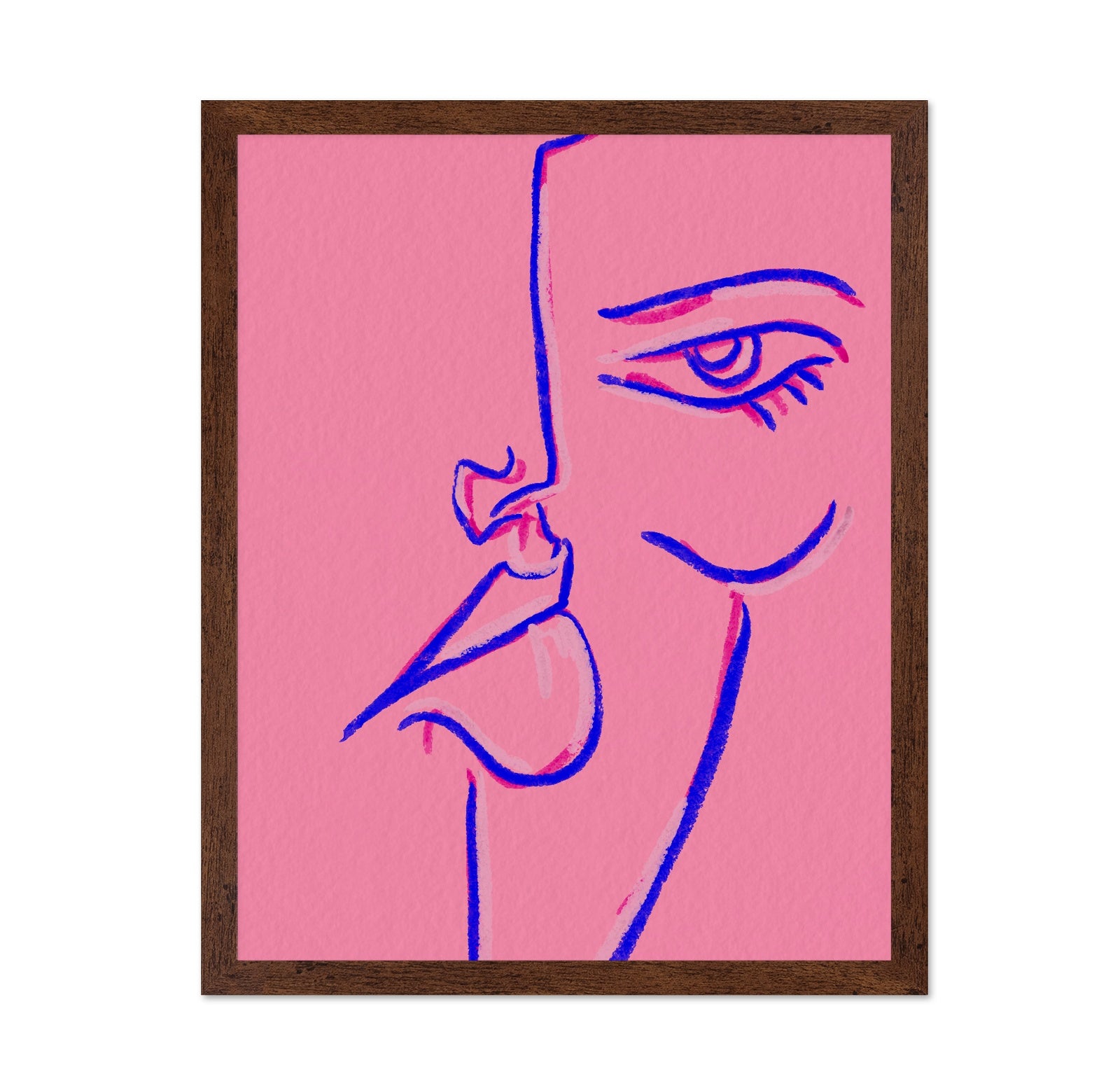 Pink Line Face