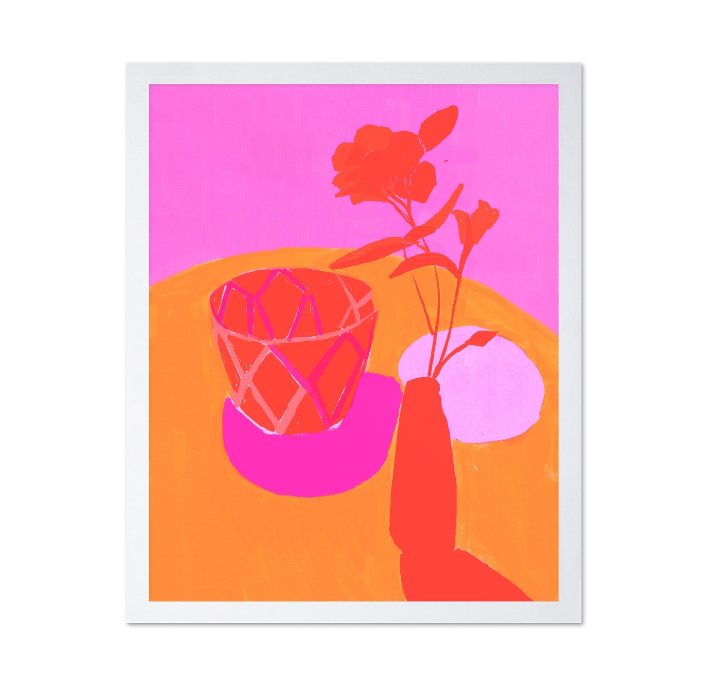 Neon Floral Still Life