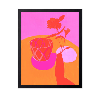 Neon Floral Still Life
