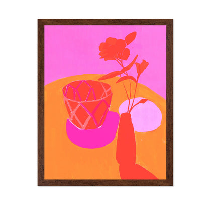 Neon Floral Still Life