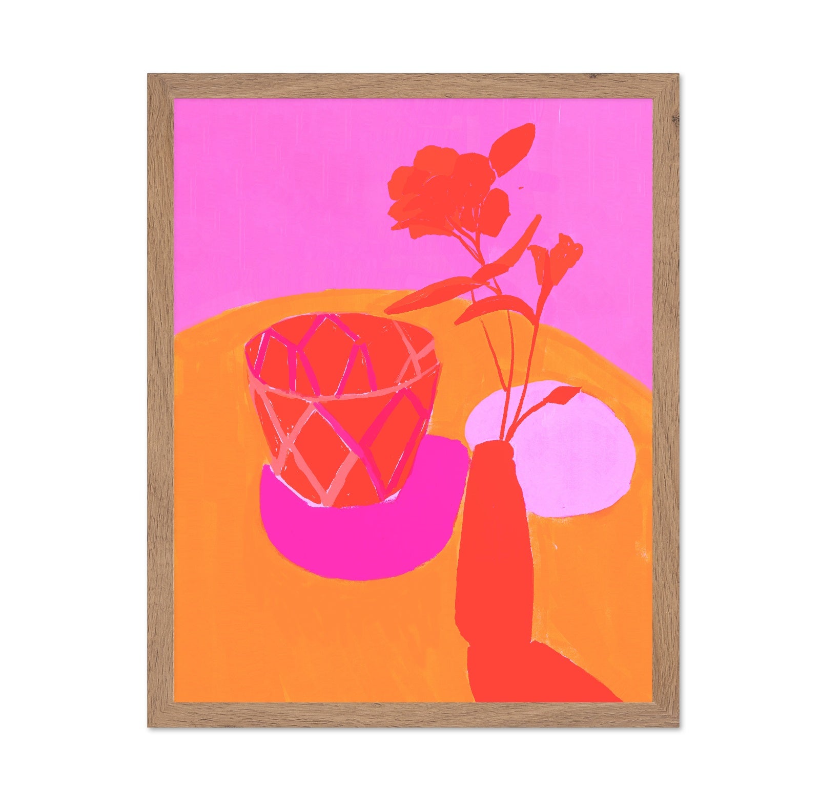 Neon Floral Still Life