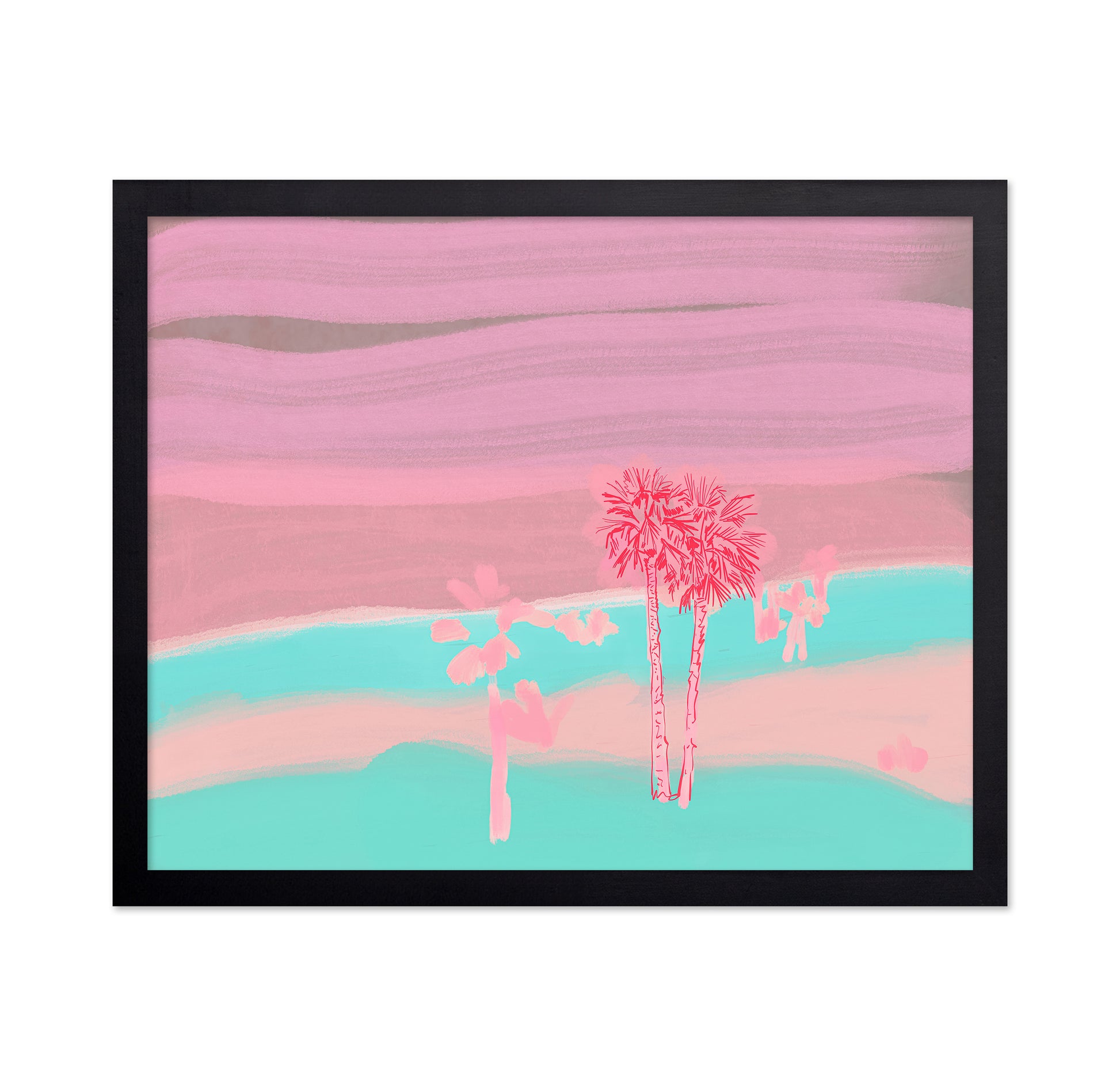 Pink Coastal Palms