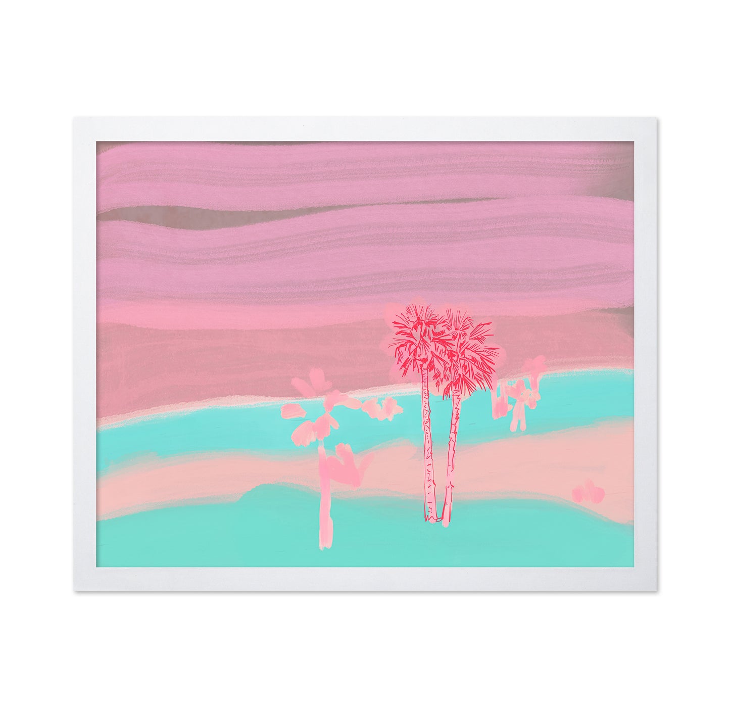 Pink Coastal Palms