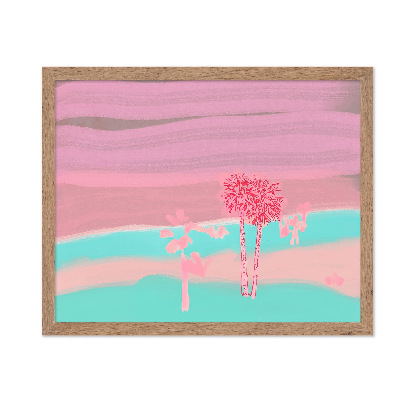 Pink Coastal Palms
