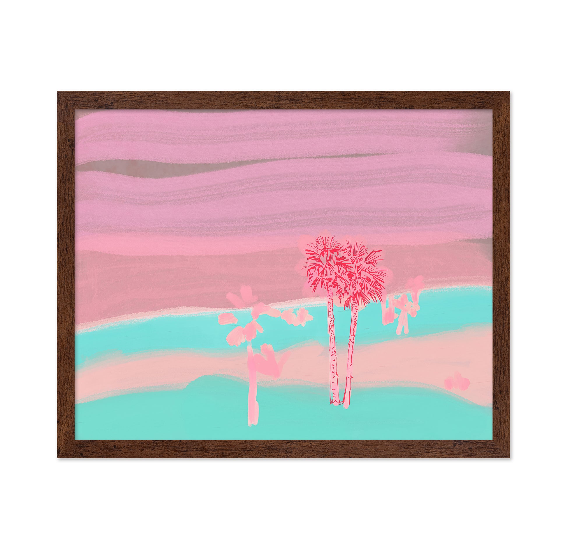 Pink Coastal Palms