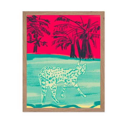 Tropical Cat Scene