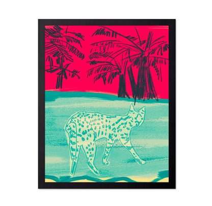 Tropical Cat Scene