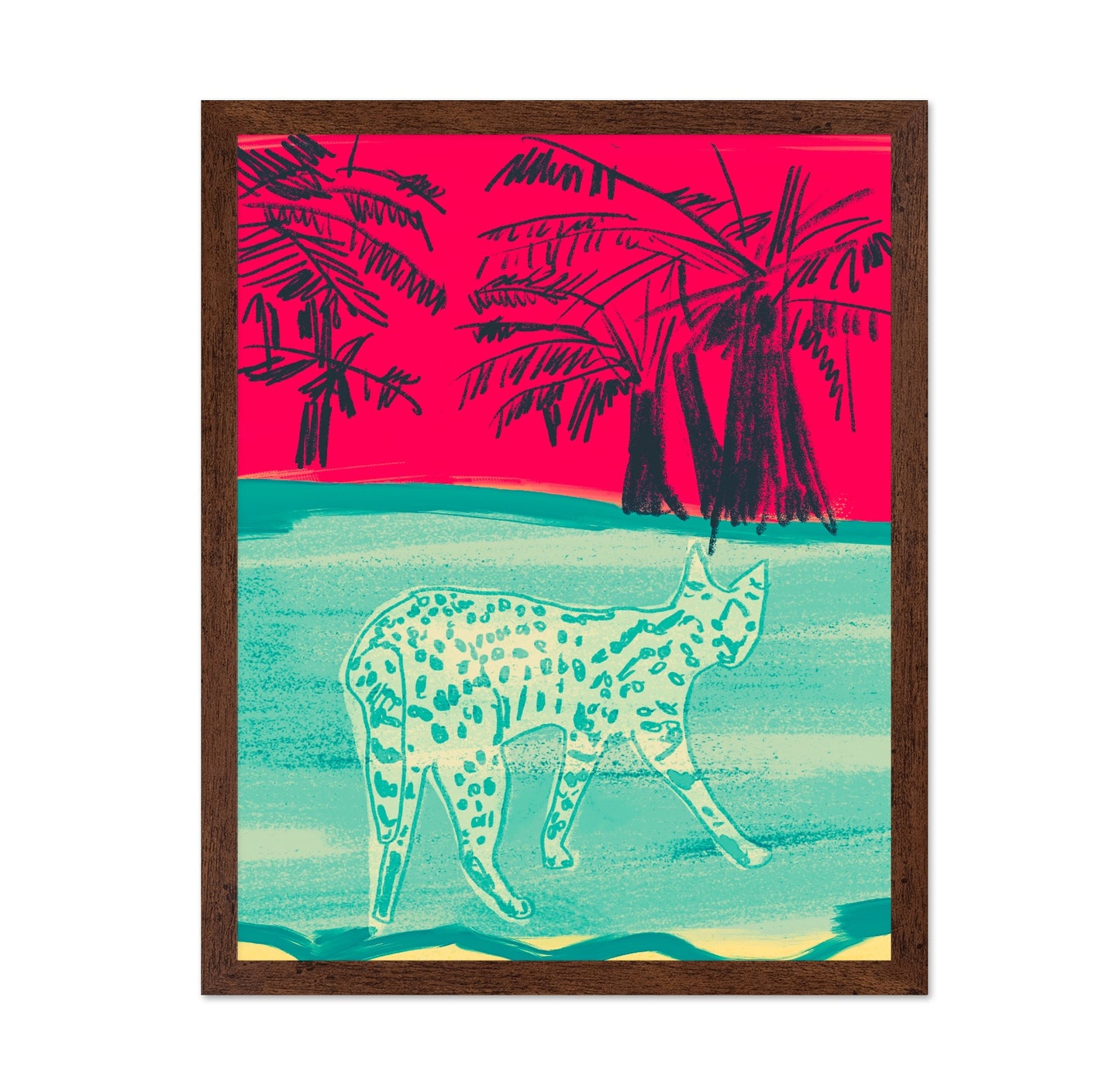 Tropical Cat Scene