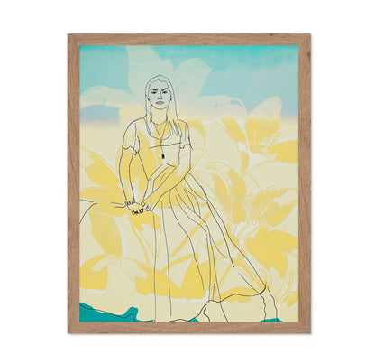 Yellow Floral Sketch
