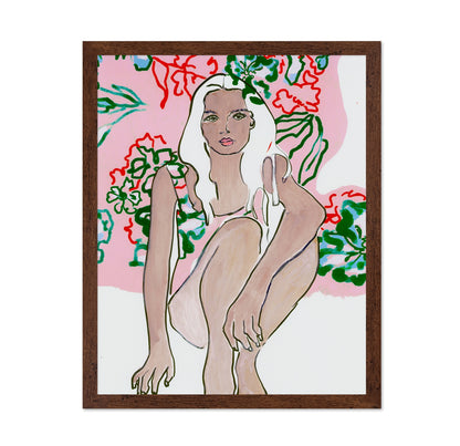 Seated Floral Woman