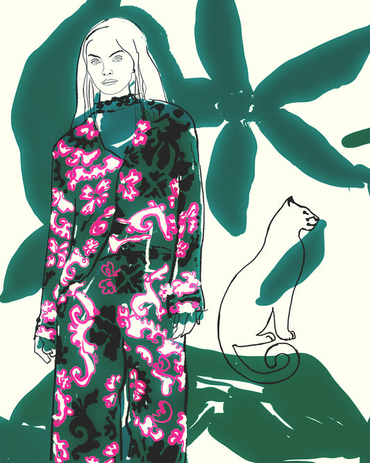 Floral Cat Fashion