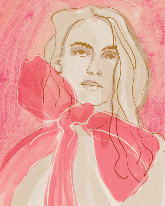 Pink Ribbon Portrait