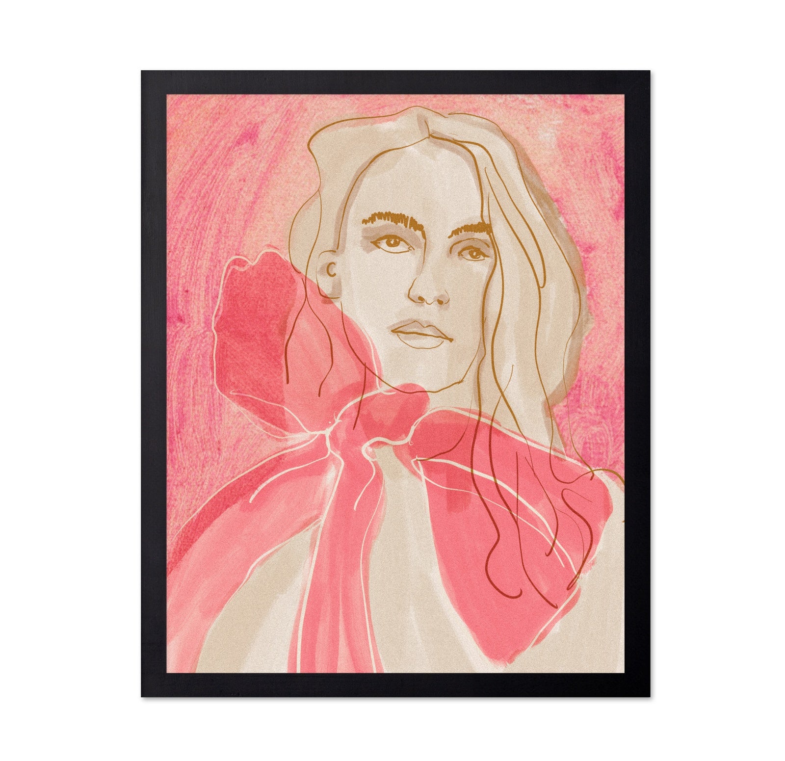 Pink Ribbon Portrait