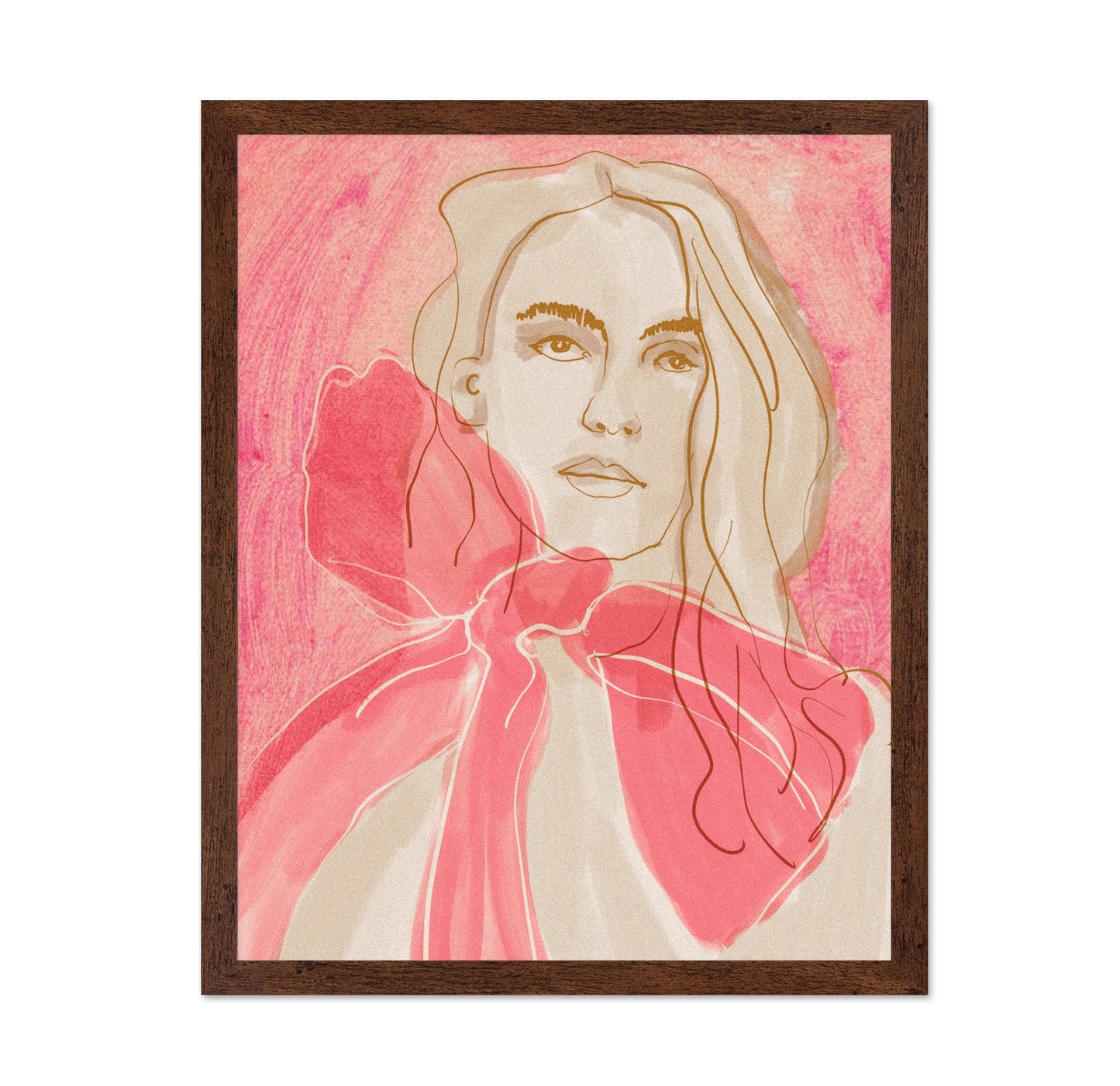Pink Ribbon Portrait