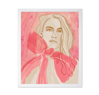 Pink Ribbon Portrait