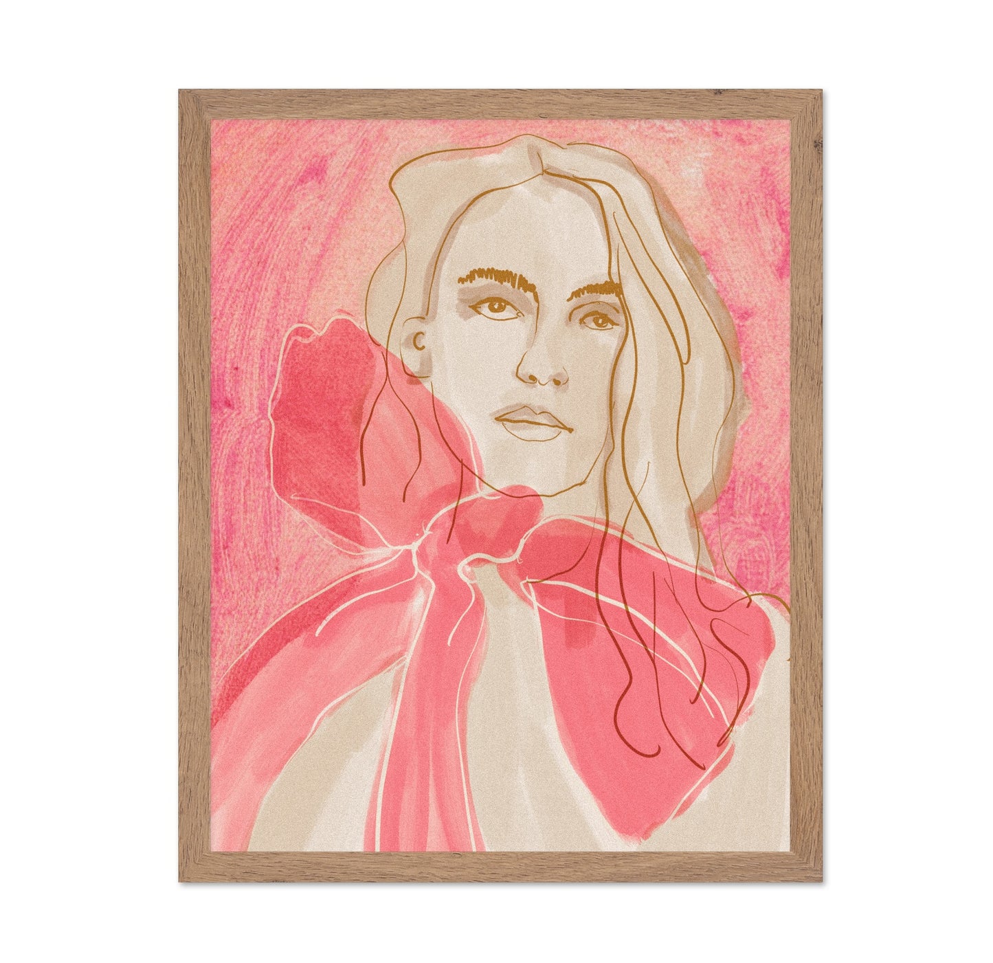 Pink Ribbon Portrait