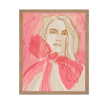 Pink Ribbon Portrait