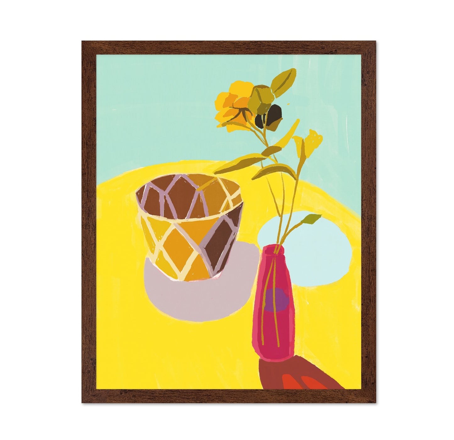 Yellow Still Life Vase
