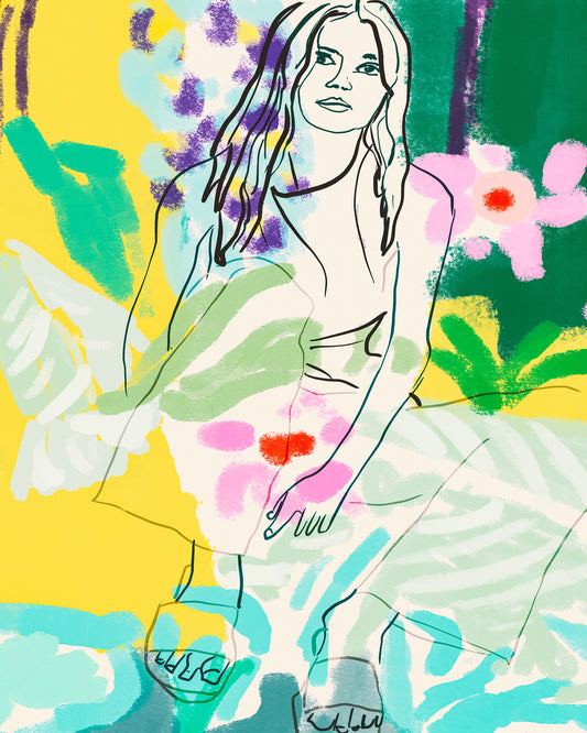 Colorful Line Portrait