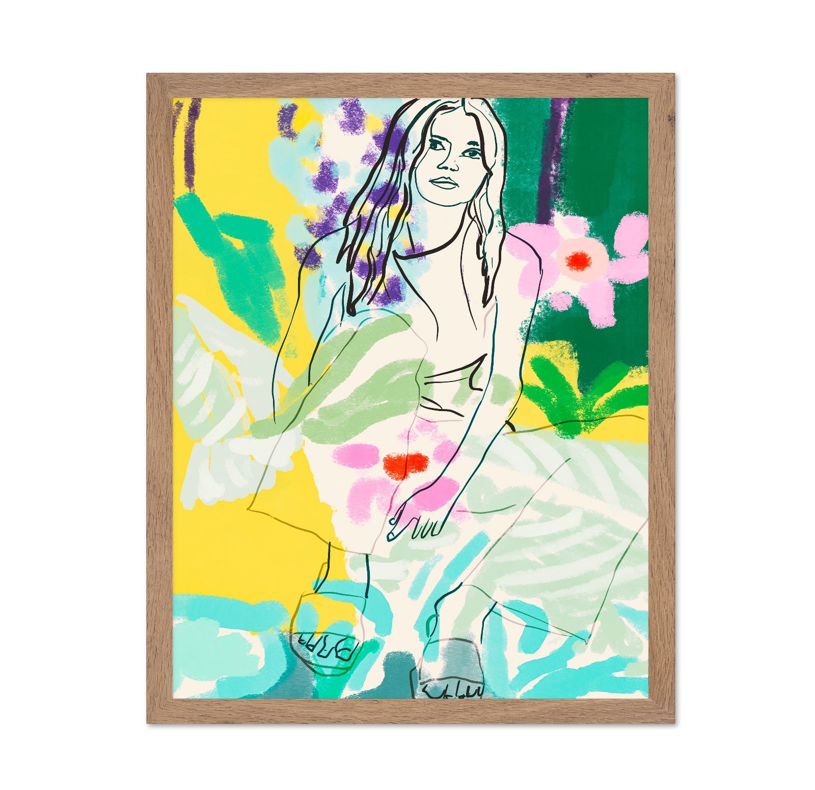 Colorful Line Portrait