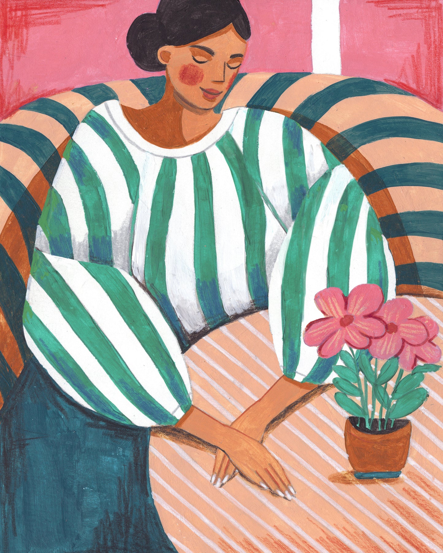 Striped Woman Portrait No2