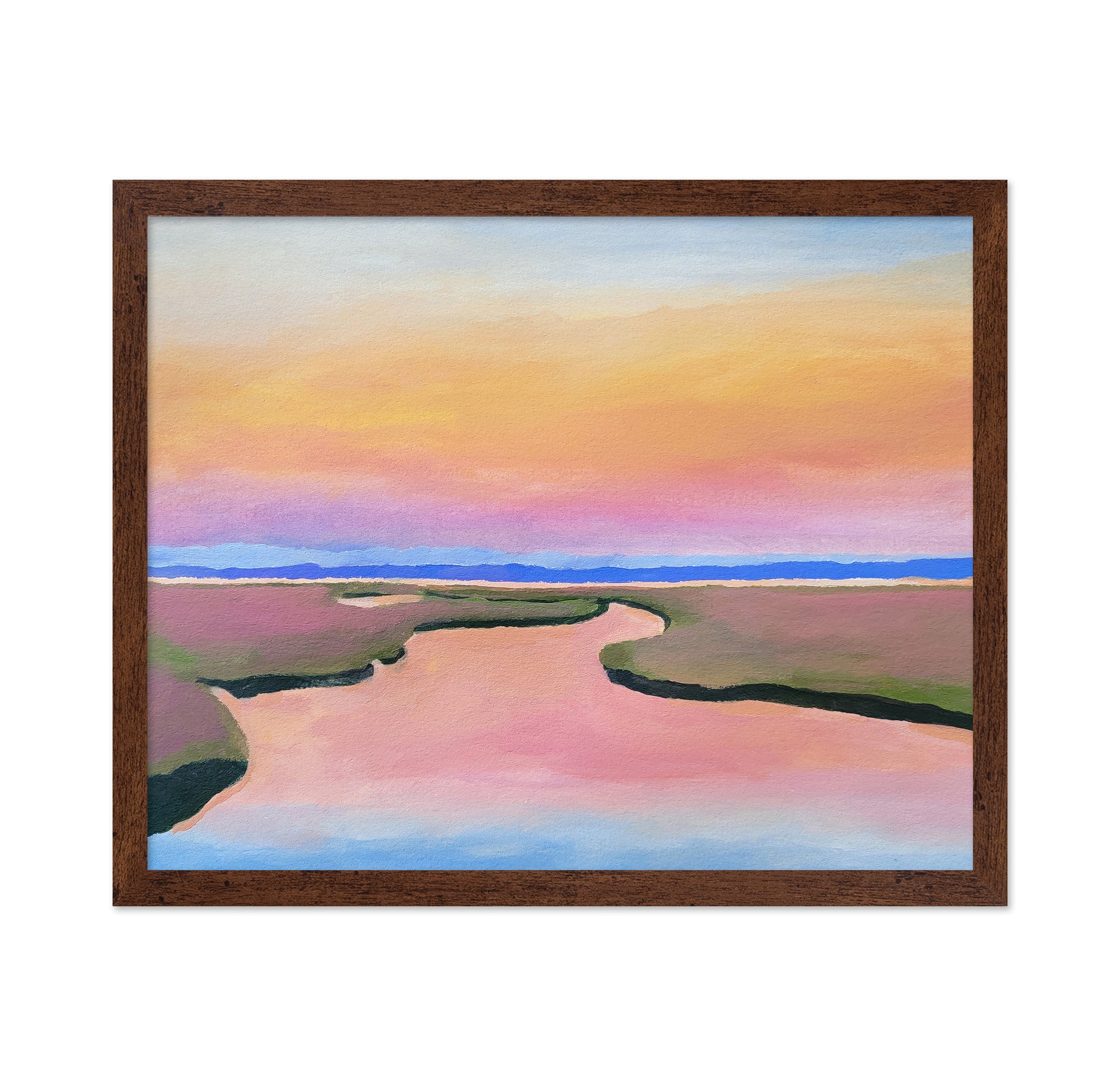 Pastel River Bend