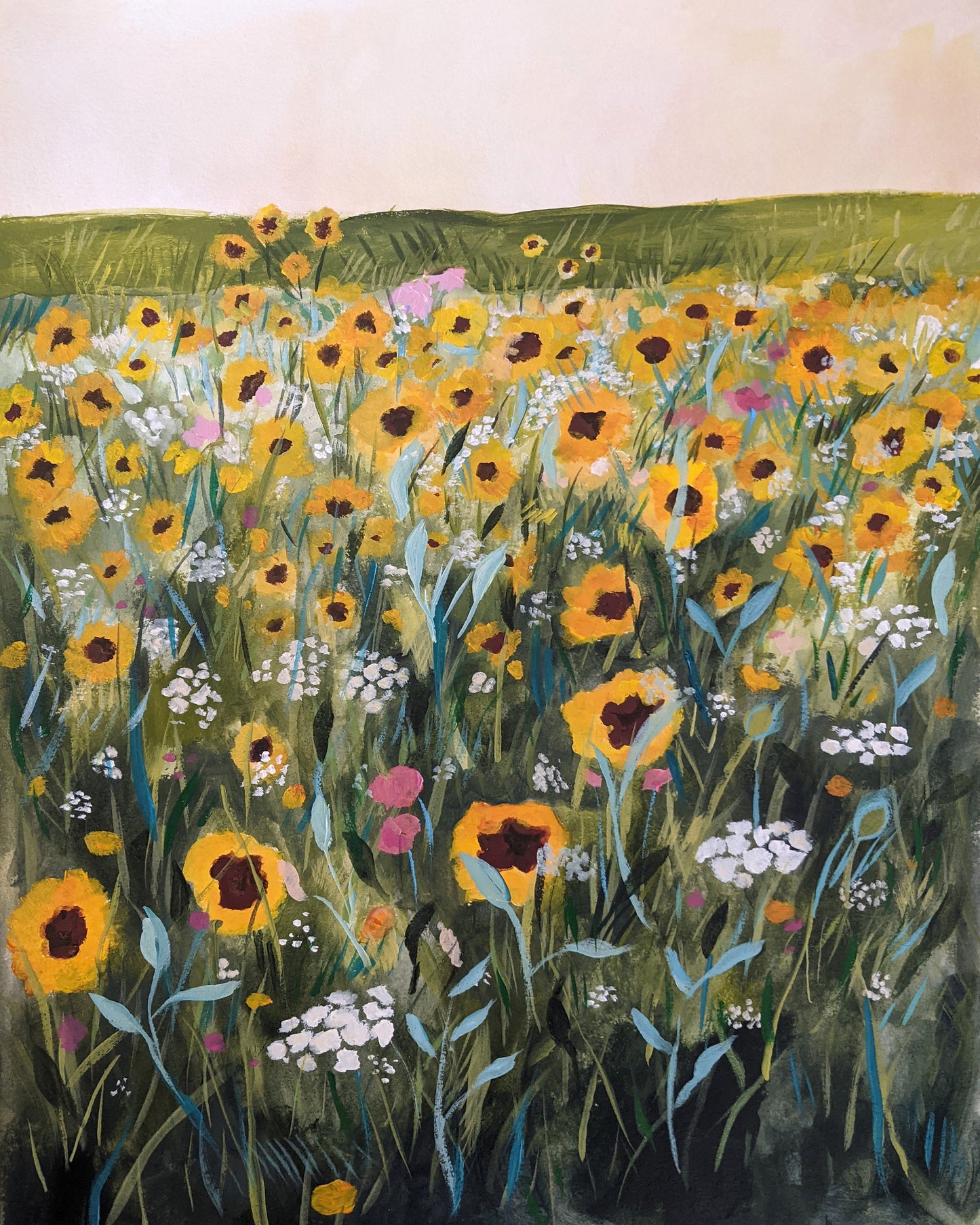 Golden Wildflower Field