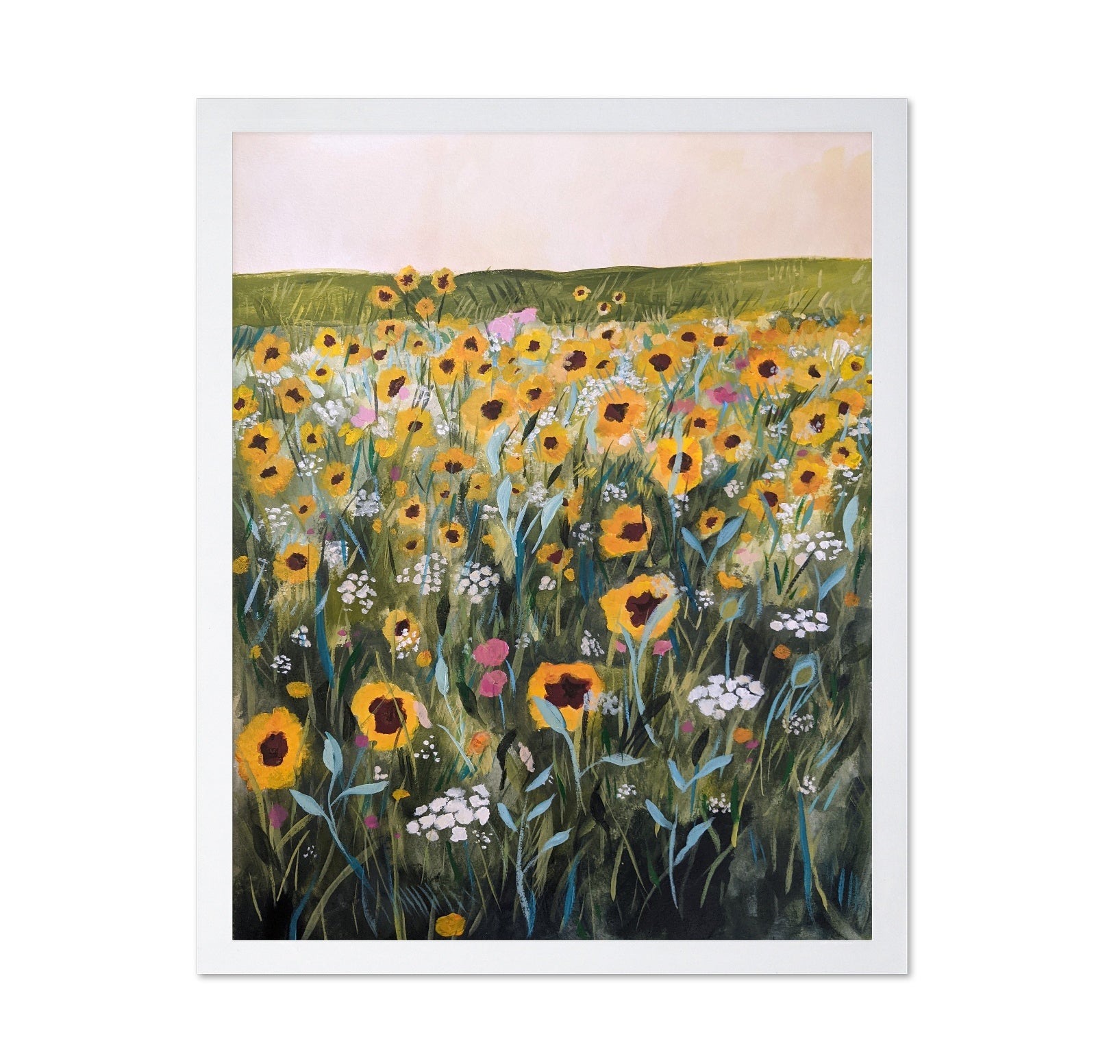 Golden Wildflower Field